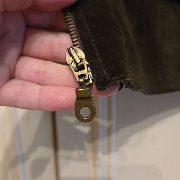 Rem Garson Suede Vest Brown Vintage Large - Picture 6 of 8